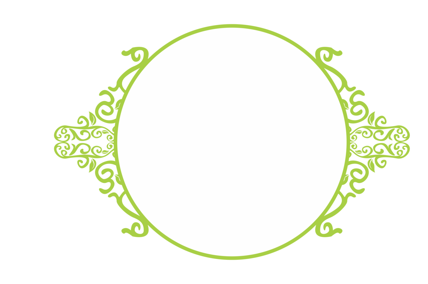 Flora Ornament Border With Design With Transparent Background png
