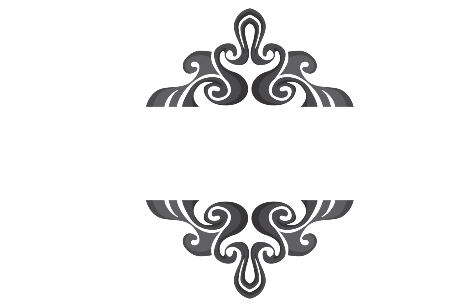 Swirl Ornament Border With Transparent Background png