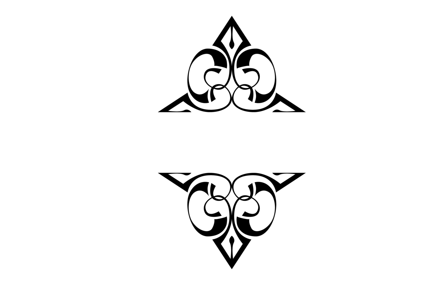 Line Art Ornament Border With Design With Transparent Background png