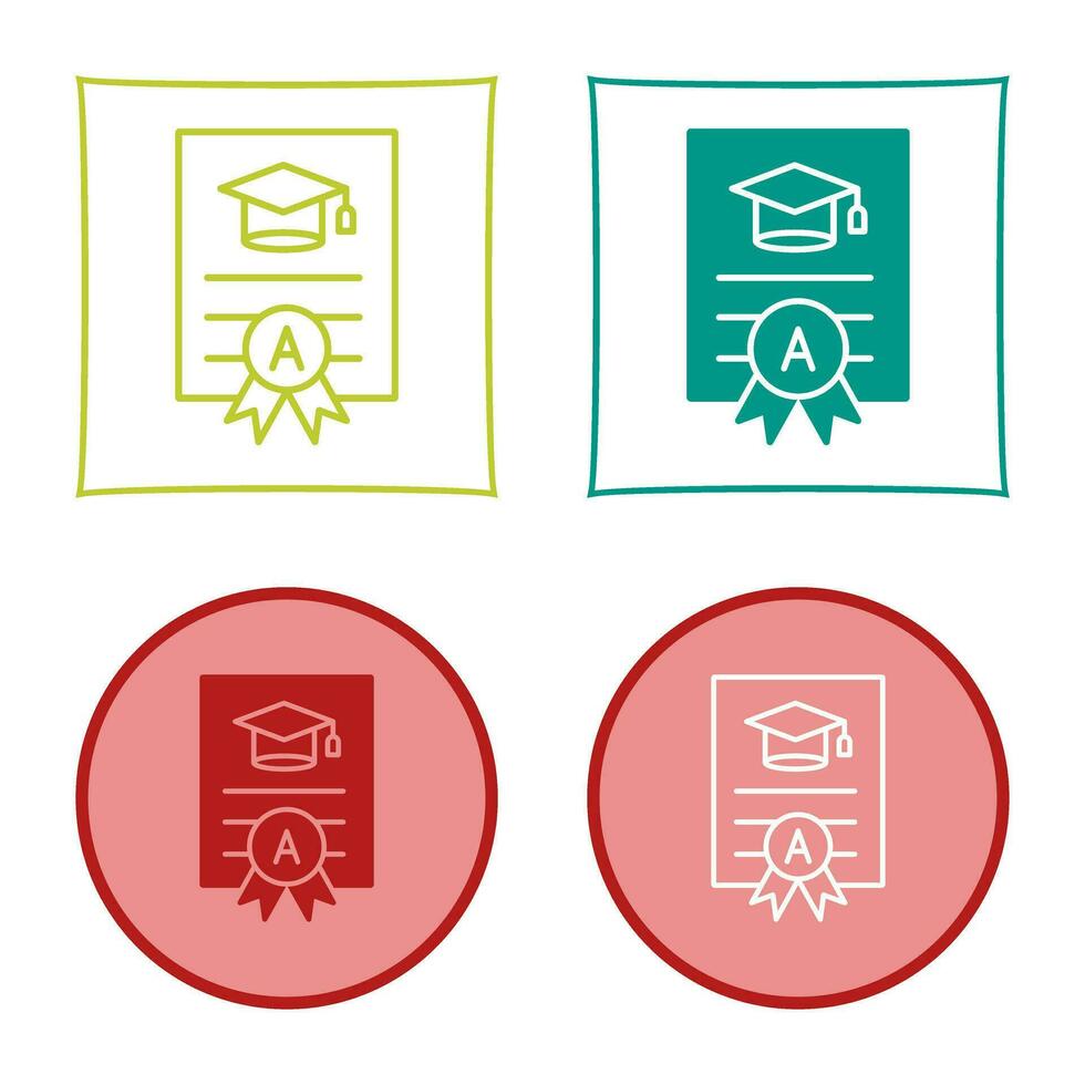 Report Card Vector Icon