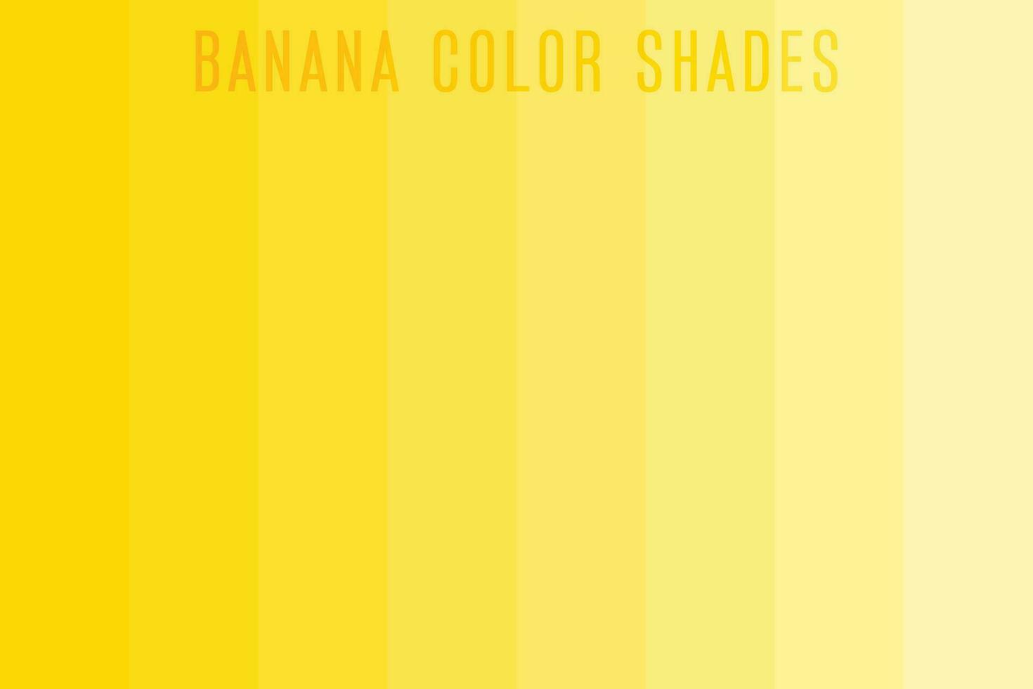 Banana color shades vector illustration