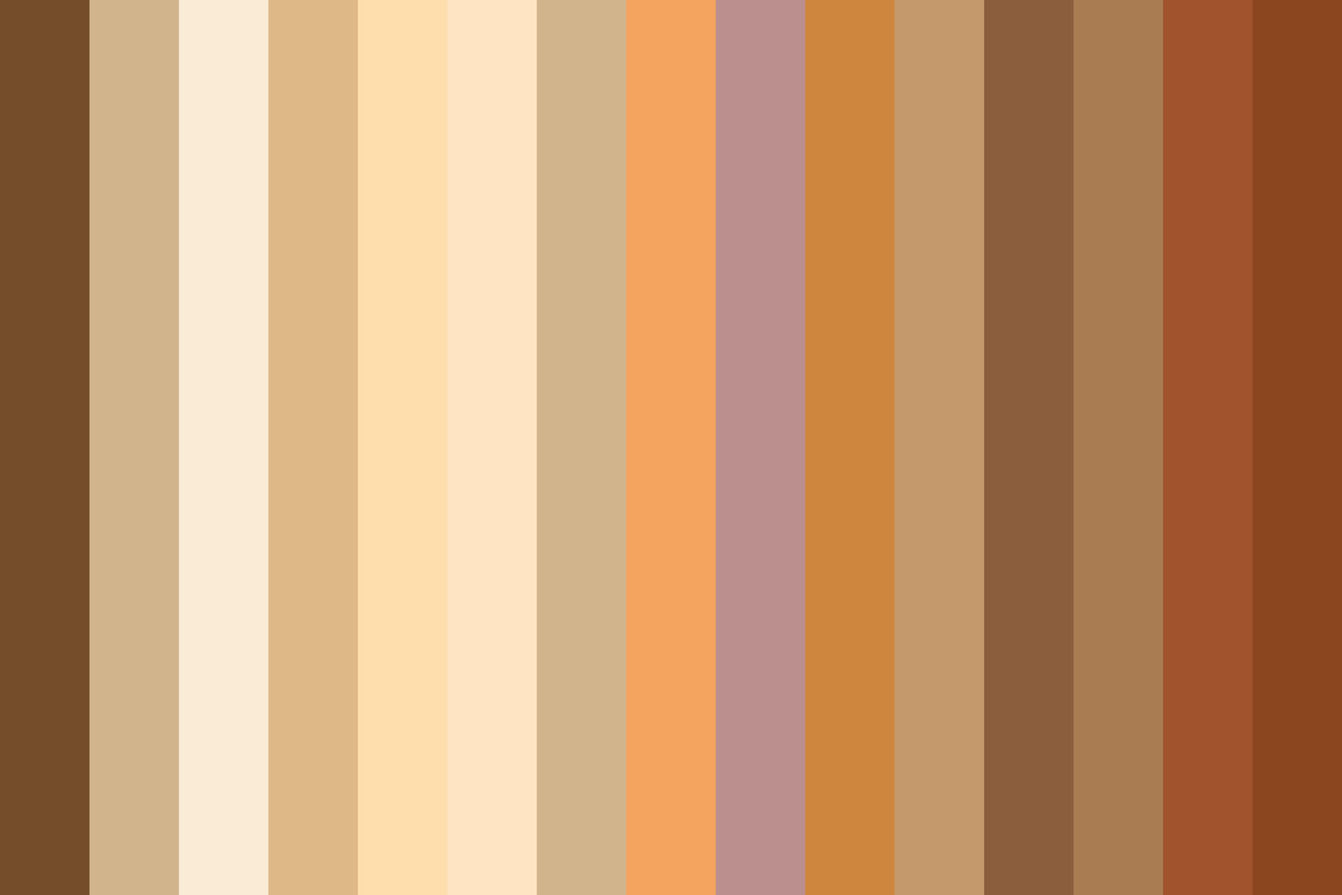 15 Brown color shades palette 34132402 Vector Art at Vecteezy