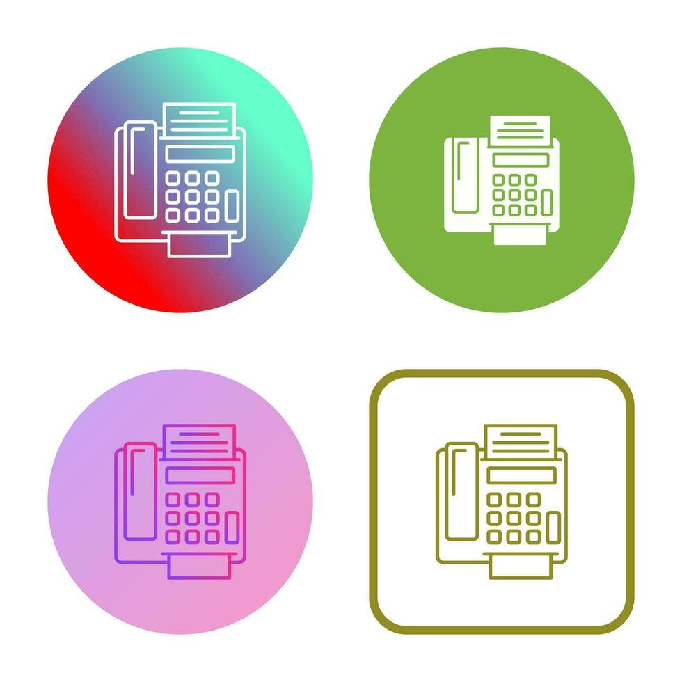 fax Machine Vector Icon