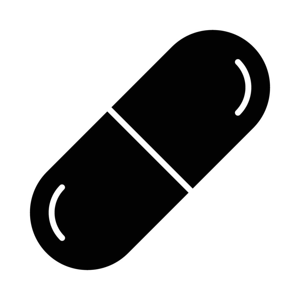 Capsule Vector Glyph Icon For Personal And Commercial Use.