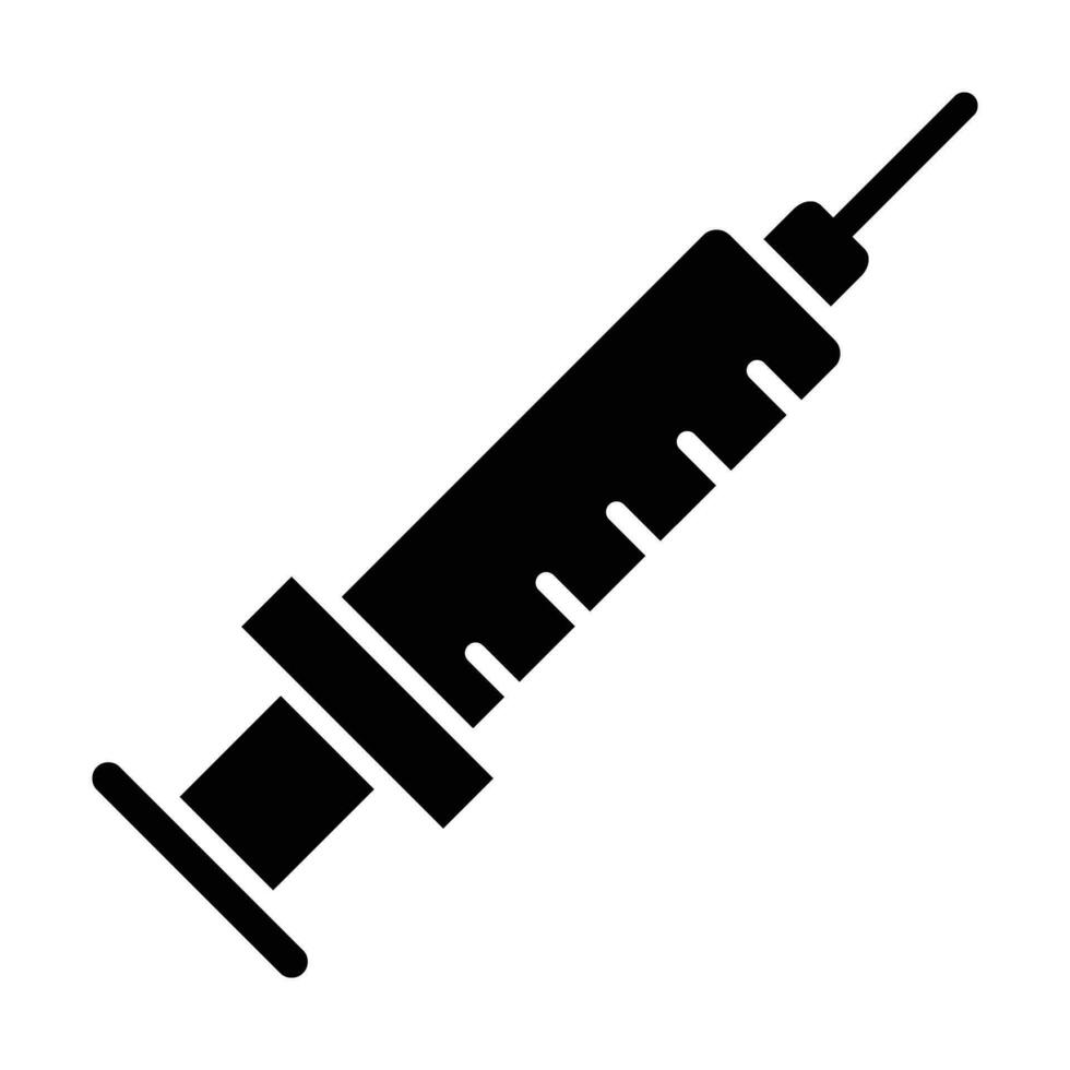 Syringe Vector Glyph Icon For Personal And Commercial Use.