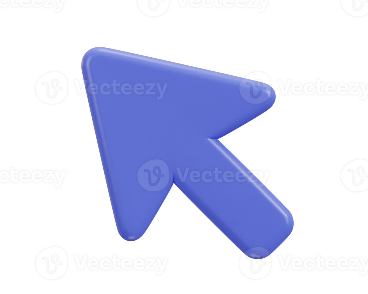 3d mouse cursor icon illustration 34132650 PNG