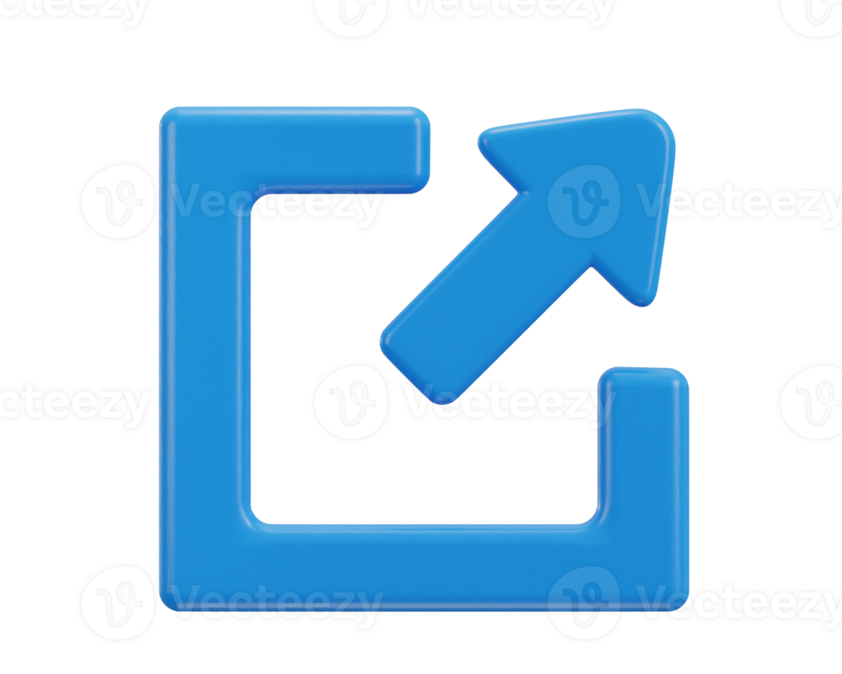 3d exit sign emergency icon illustration png