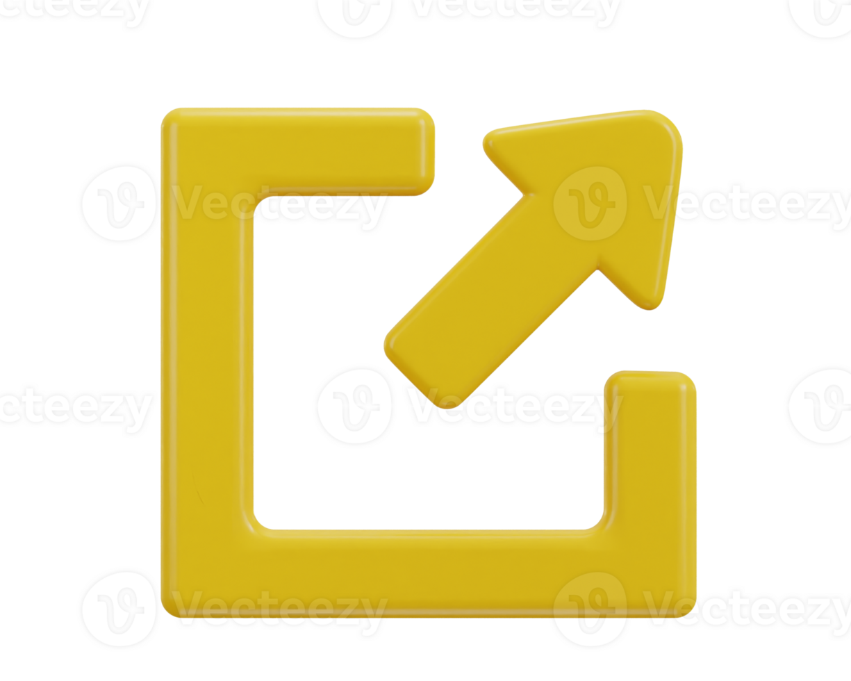 3d exit sign emergency icon illustration png