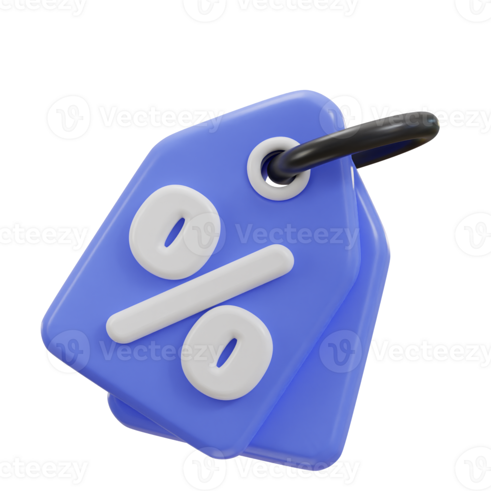 3d discount tag icon illustration png