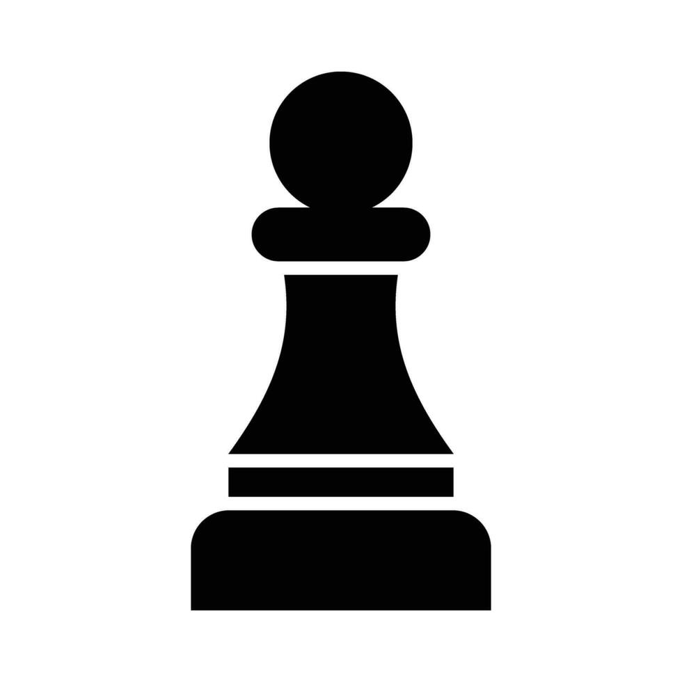 Chess Pawn Vector Glyph Icon For Personal And Commercial Use.