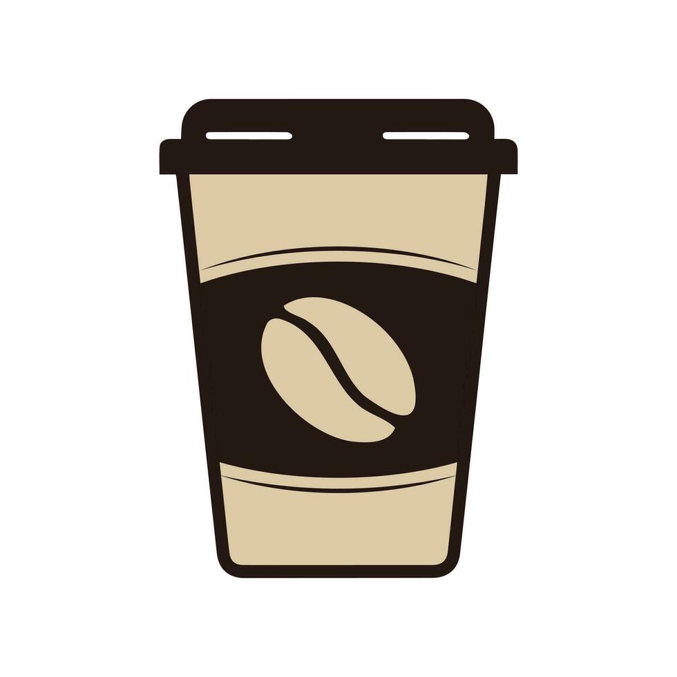 Abstract Vector Coffee Cup Icon Design Template