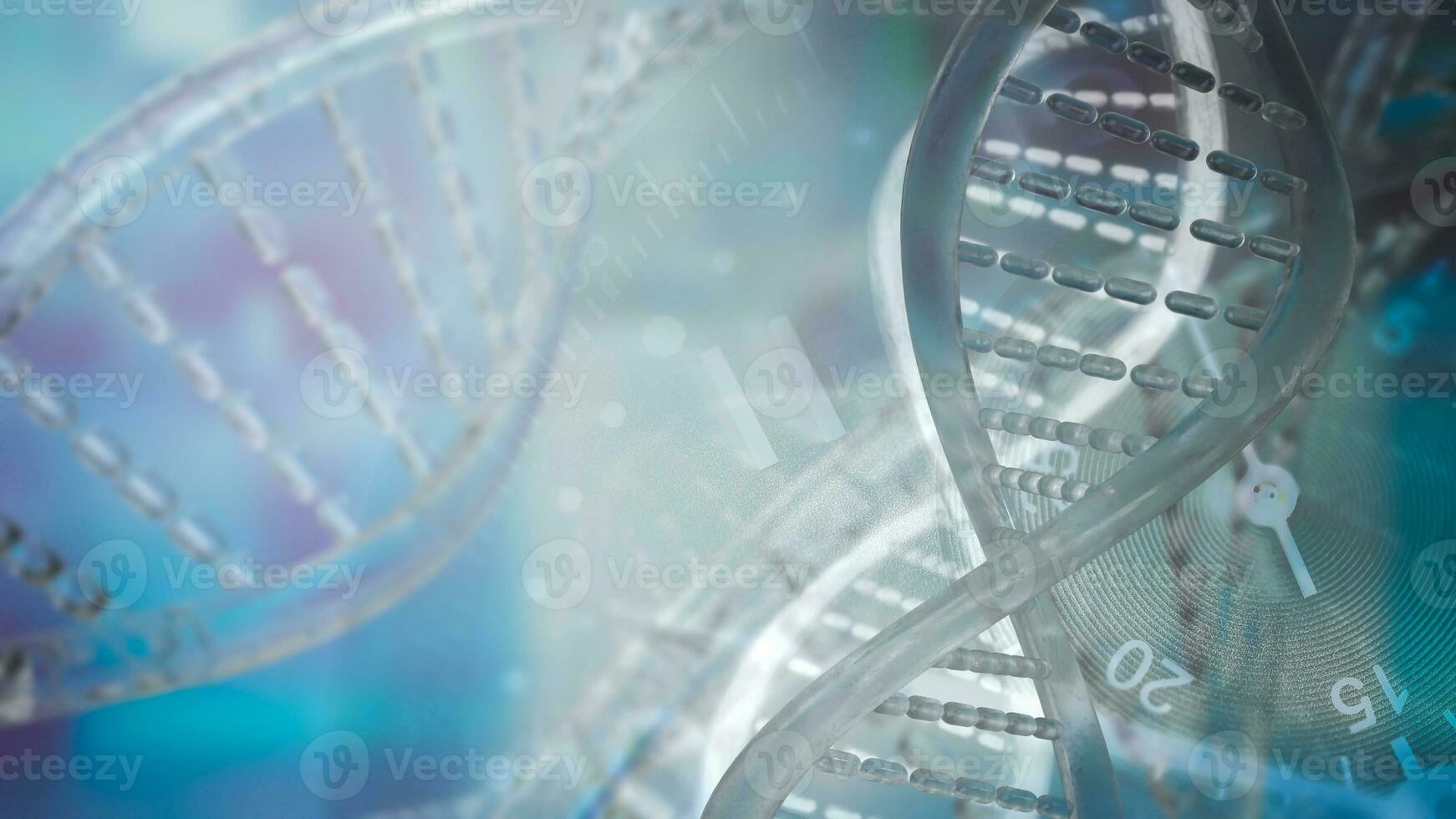 The DNA image for sci or education concept 3d rendering photo