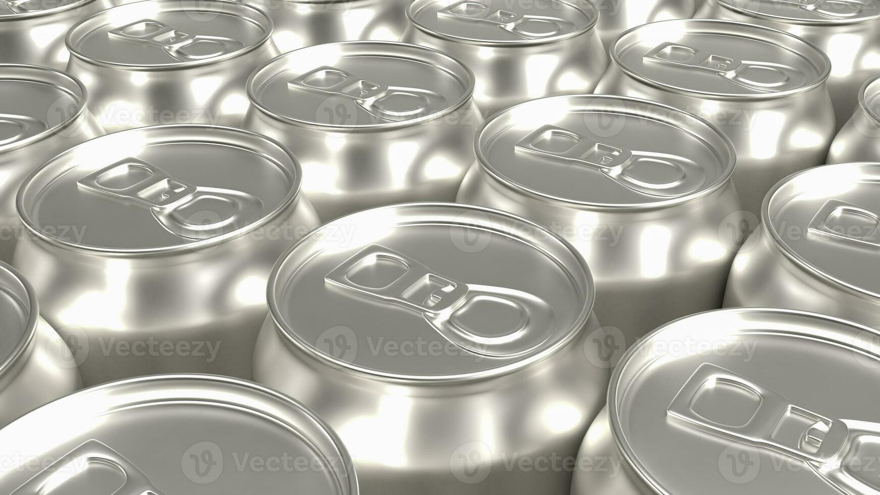 The  aluminium can for food and drink concept 3d rendering photo