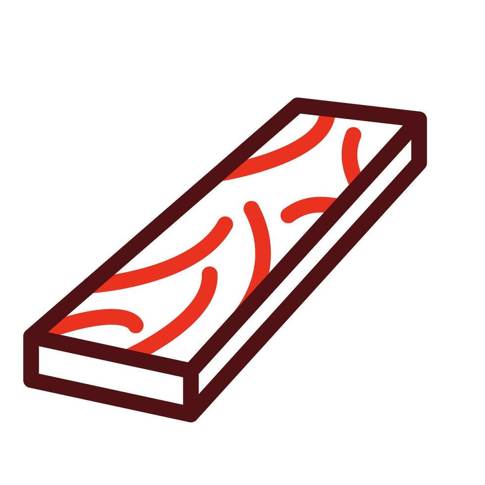 Planks Thick Line Two Colors Icon Design vector