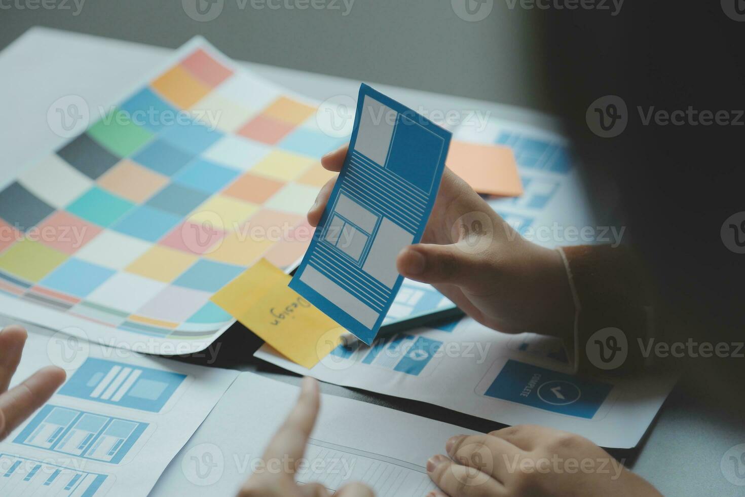 UX UI and Programming development technology. photo