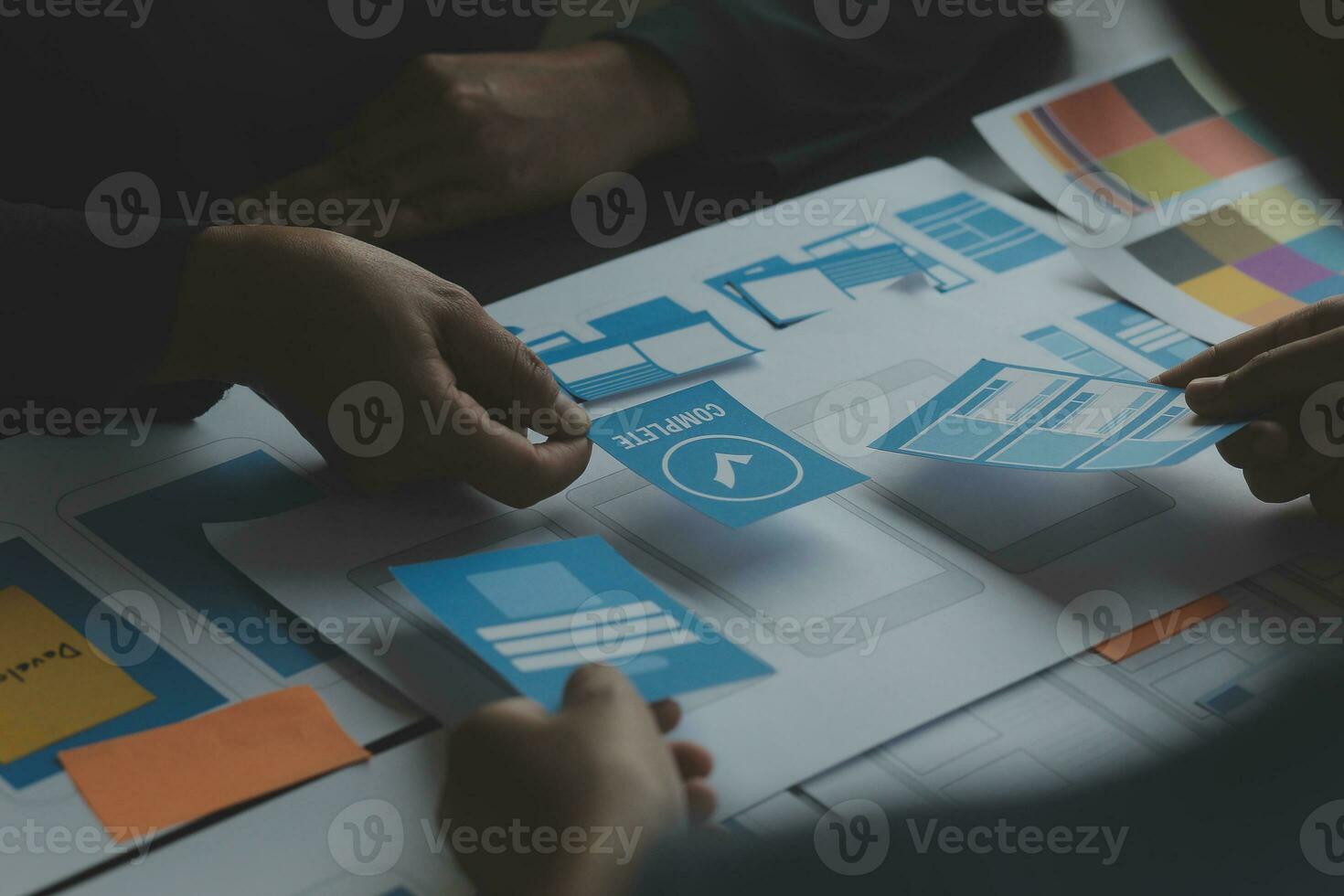 UX UI and Programming development technology. photo