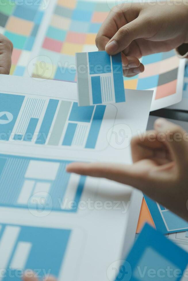 UX UI and Programming development technology. photo