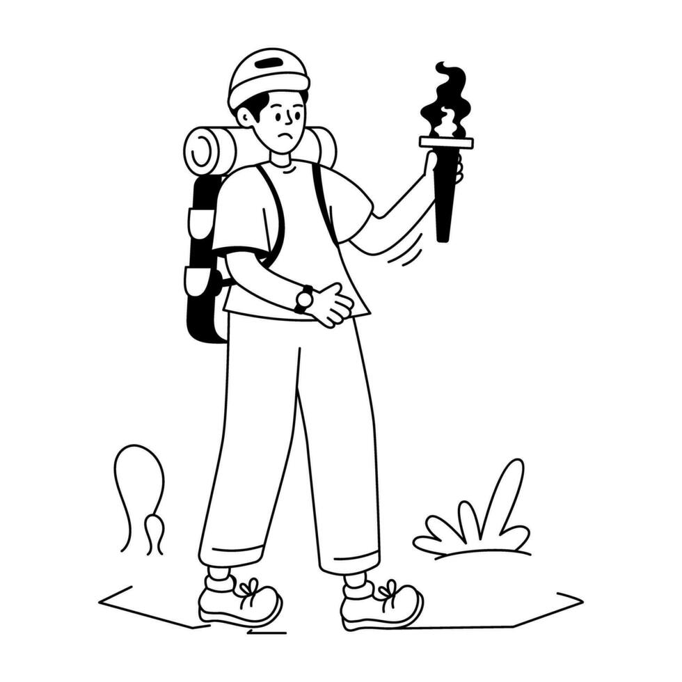 Trendy Adventurer Concepts vector