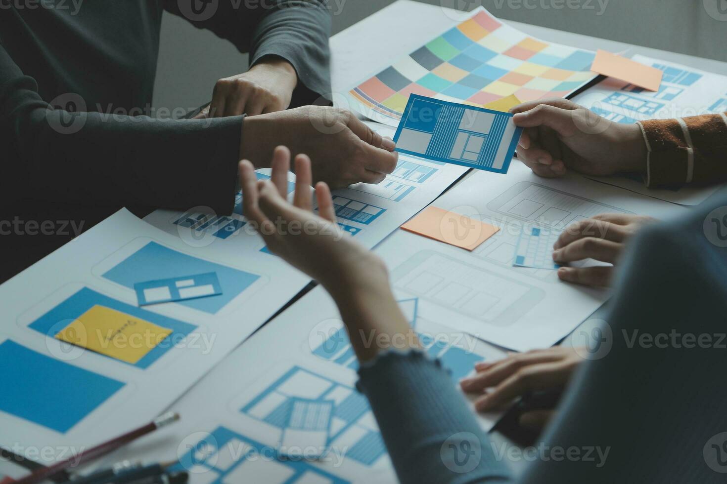 UX UI and Programming development technology. photo