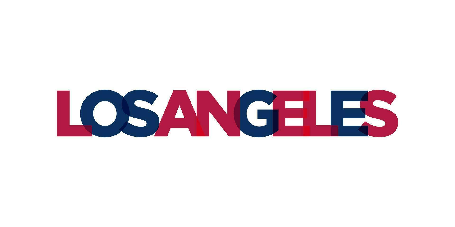Los Angeles, California, USA typography slogan design. America logo with graphic city lettering for print and web. vector