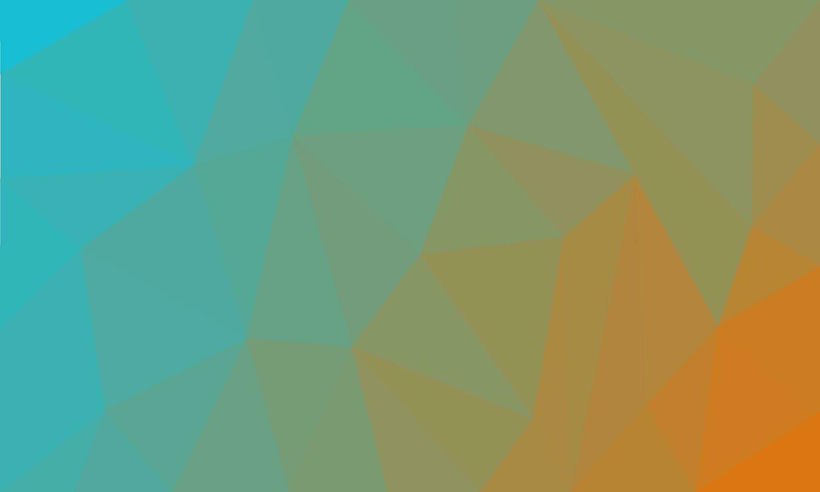 Bright geometric low polygon background. Abstract light blue and orange triangle shape design vector