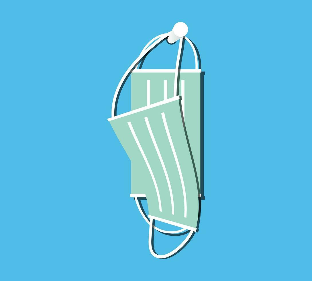 Medical masks. Health symbol flat style. Corona Virus 2020. design website icon, logo, app, UI. Illustration - Vector. EPS10. vector