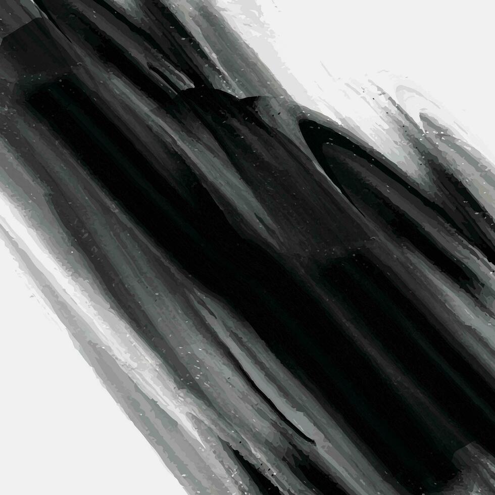 resumen negro tinta lavar pintura en blanco antecedentes. tradicional oriental tinta pintura sumi-e, u-pecado, go-hua. jeroglíficos - eternidad, libertad, felicidad, claridad. vector