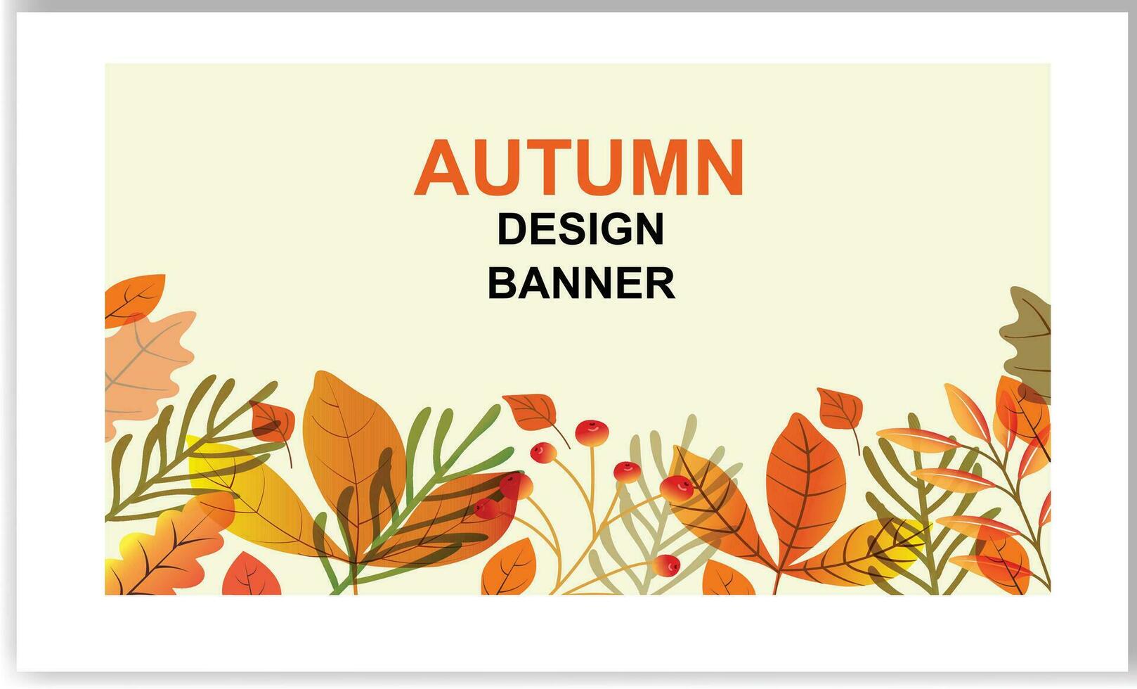 vector trendy minimal autumn posters and banner flat design