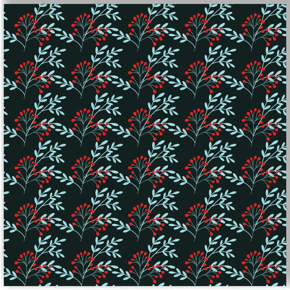 Christmas seamless leaf pattern for festival background design. vector