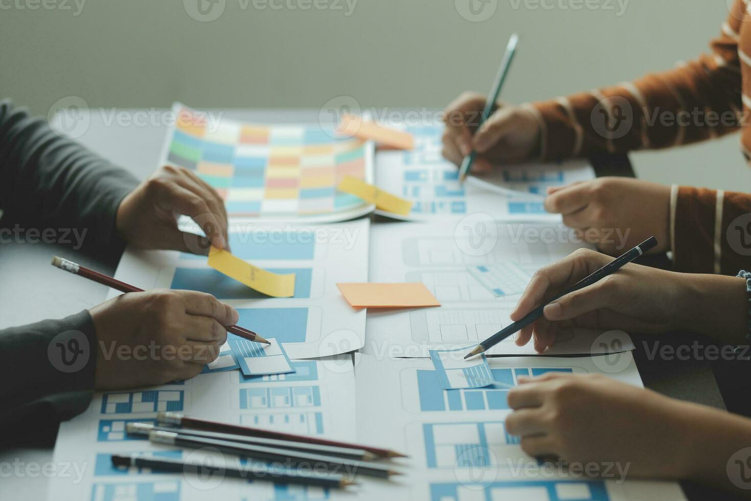 UX UI and Programming development technology. photo