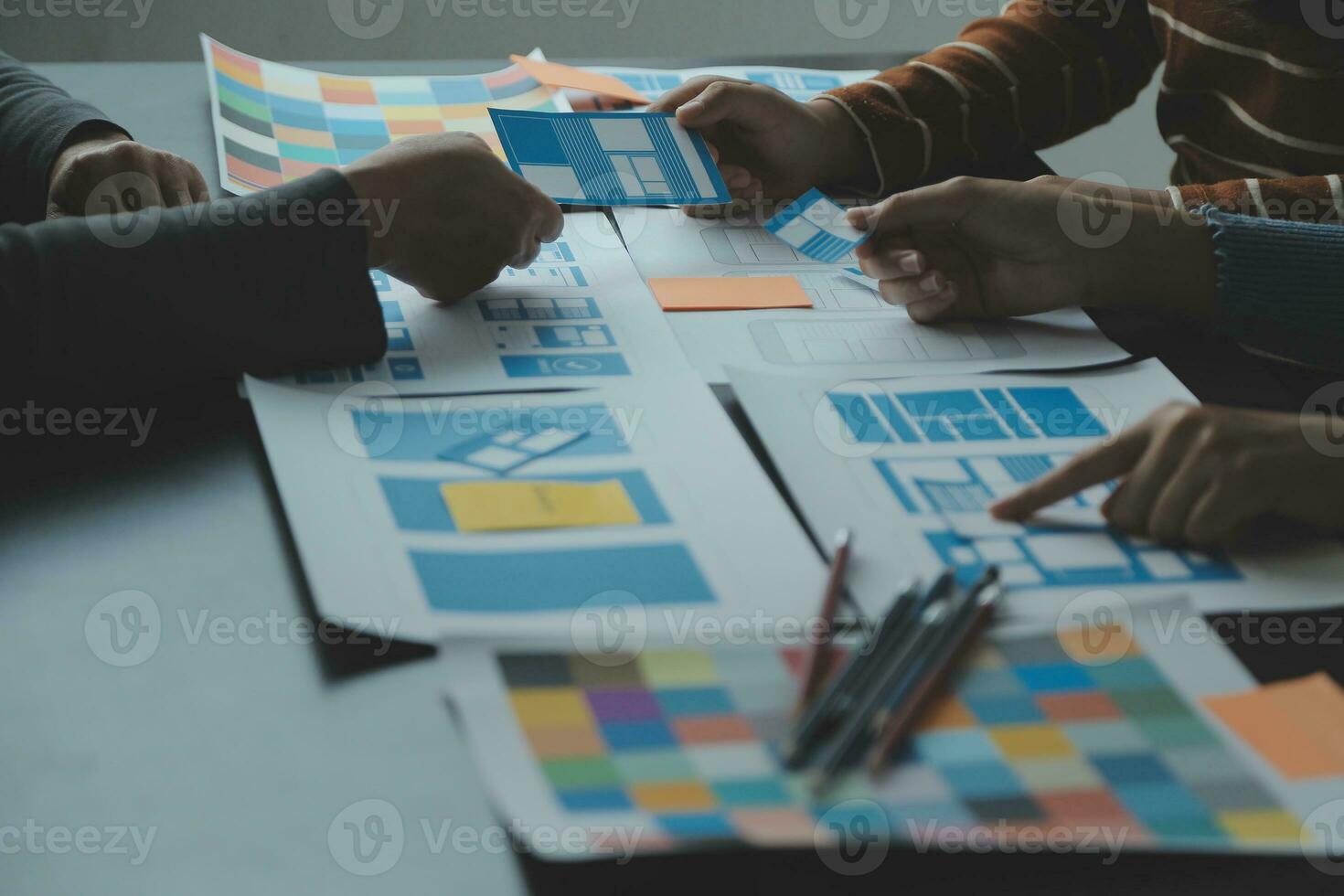 UX UI and Programming development technology. photo