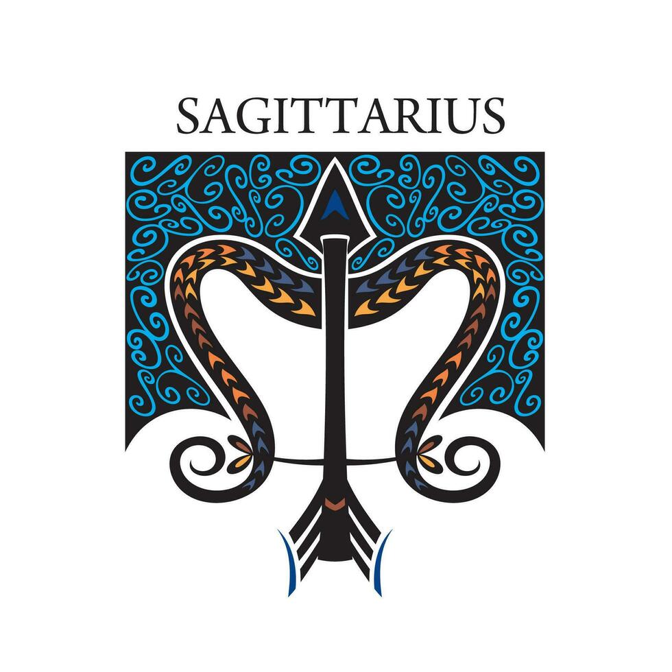 Vector of libra horoscope sign