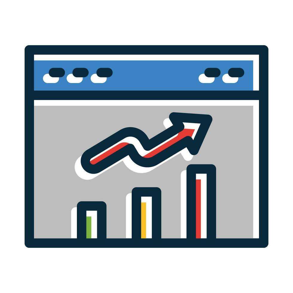 Trending Vector Thick Line Filled Dark Colors