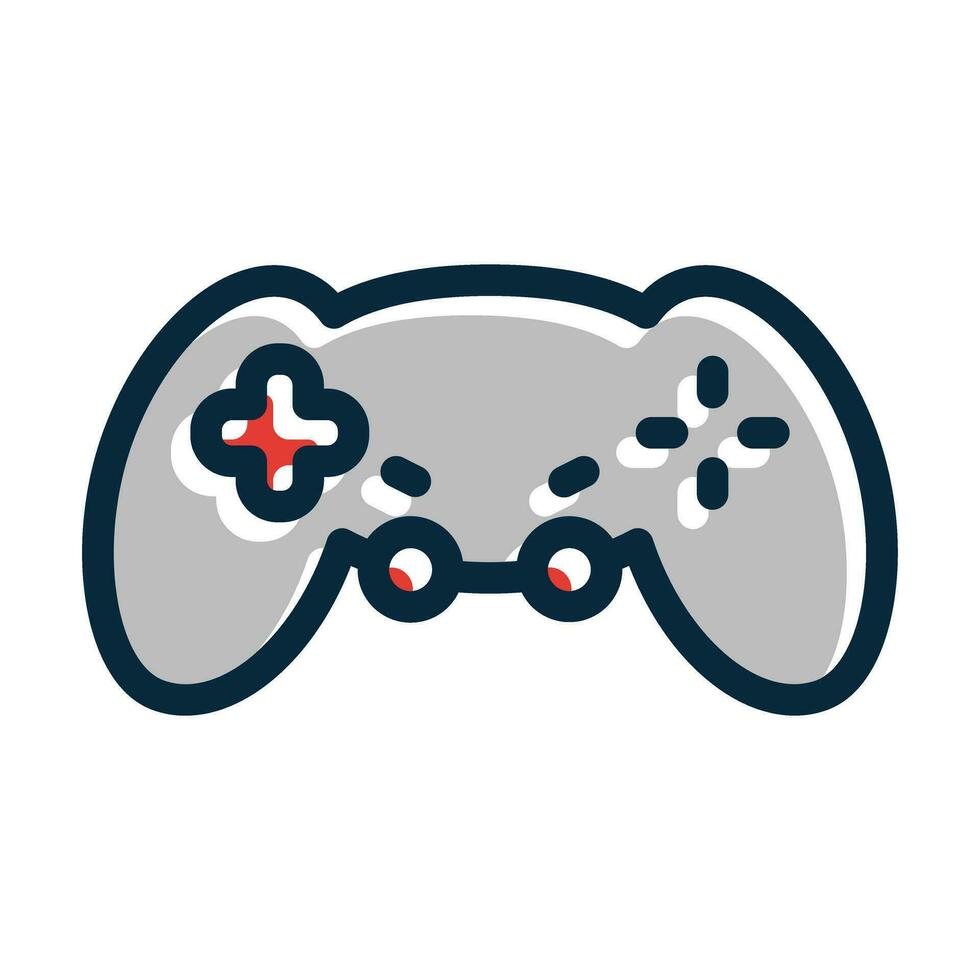 Controller Vector Thick Line Filled Dark Colors