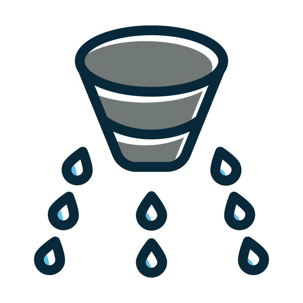 Rain Sensor Vector Thick Line Filled Dark Colors
