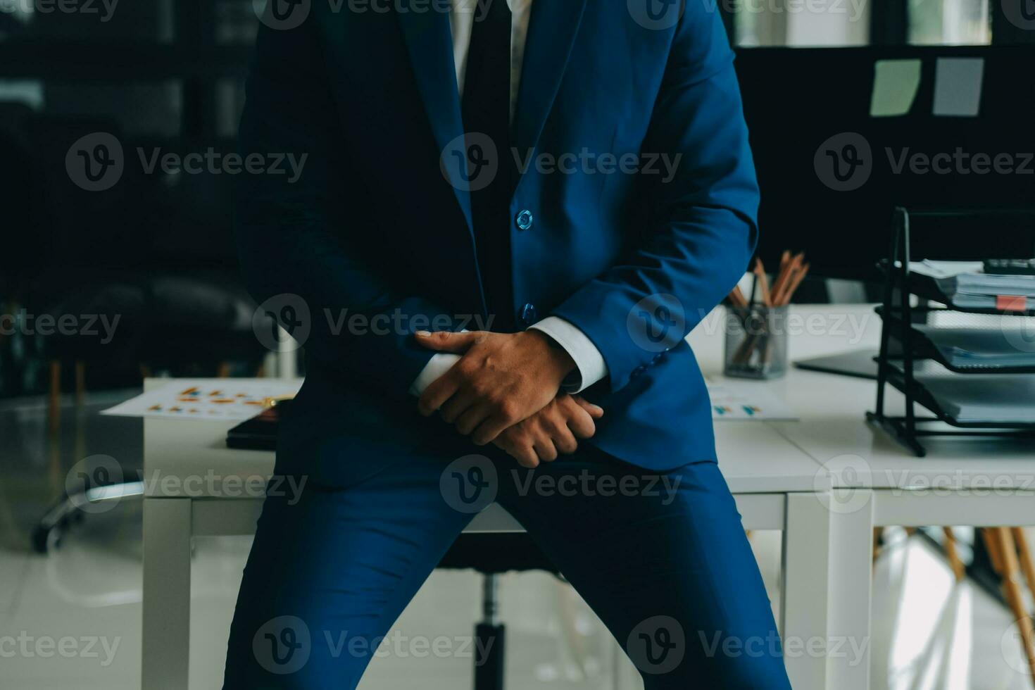 Team of business people working together in the meeting room office, teamwork background charts and graphs banner, double exposure successful teamwork,business planning concept. photo