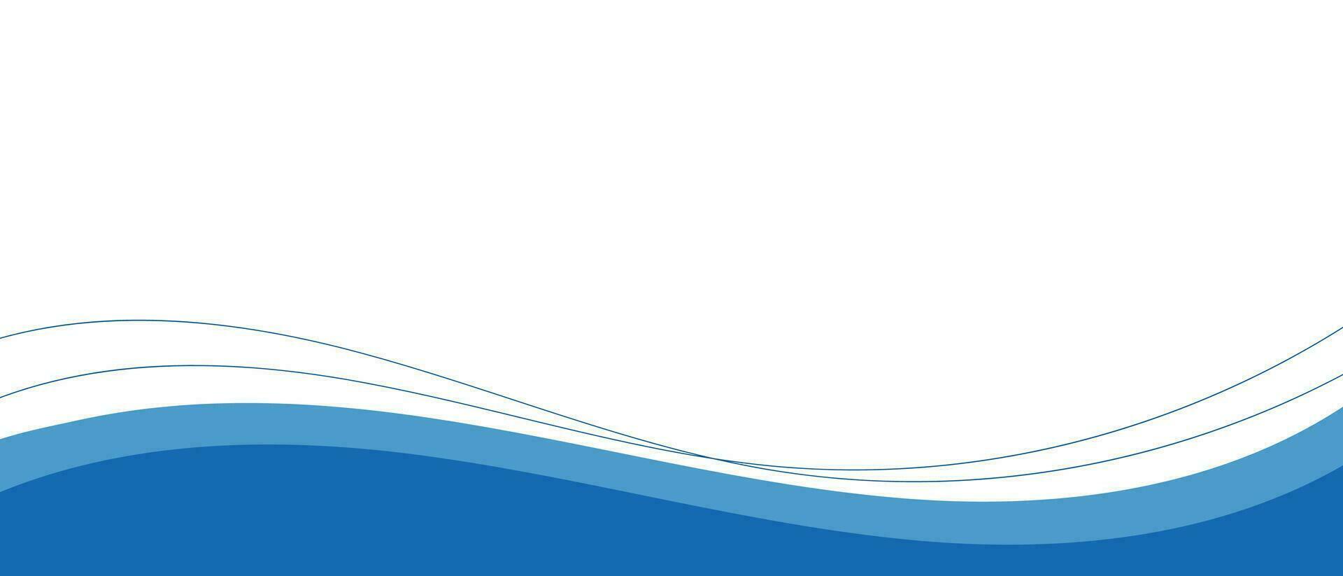 Abstract blue waves background vector