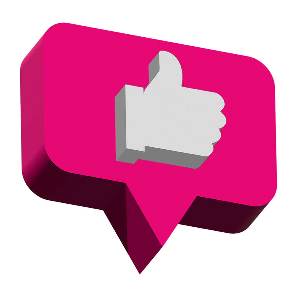 3d Like Thumbs Up Icon png