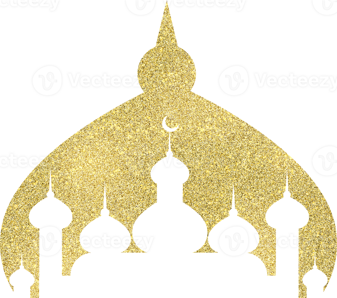 ramadan kareem golden illustration png