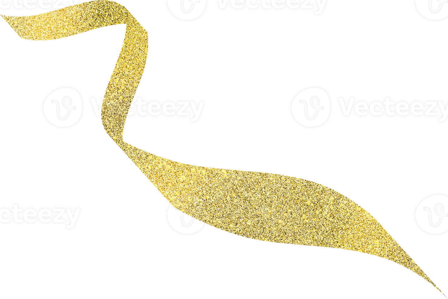 Golden decorative frame with glitter png