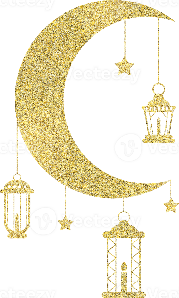 ramadan kareem golden illustration png