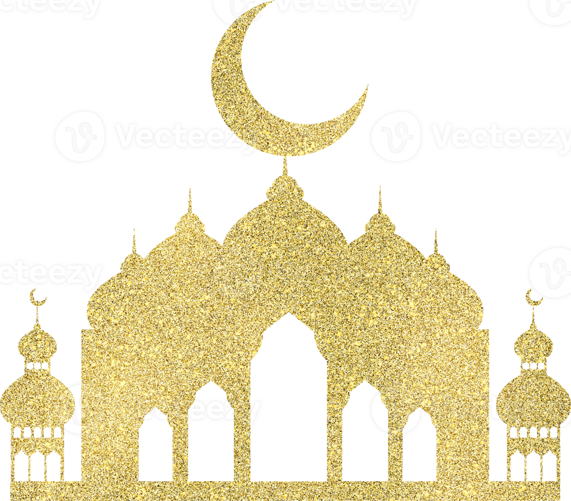 ramadan kareem golden illustration png