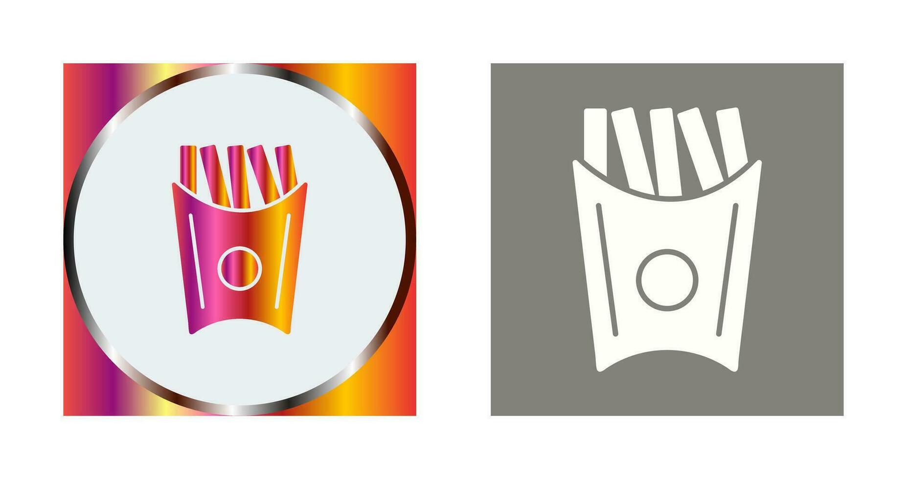 Unique French Fries Vector Icon