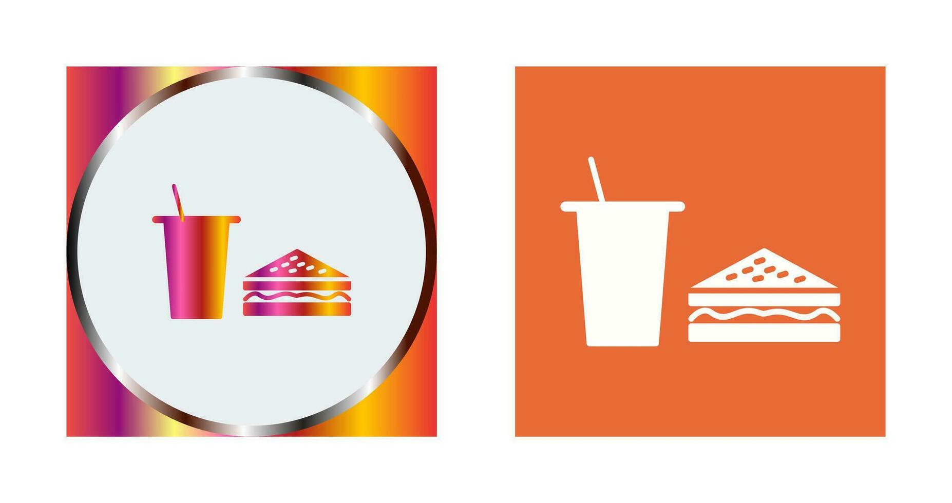 Unique Lunch Vector Icon