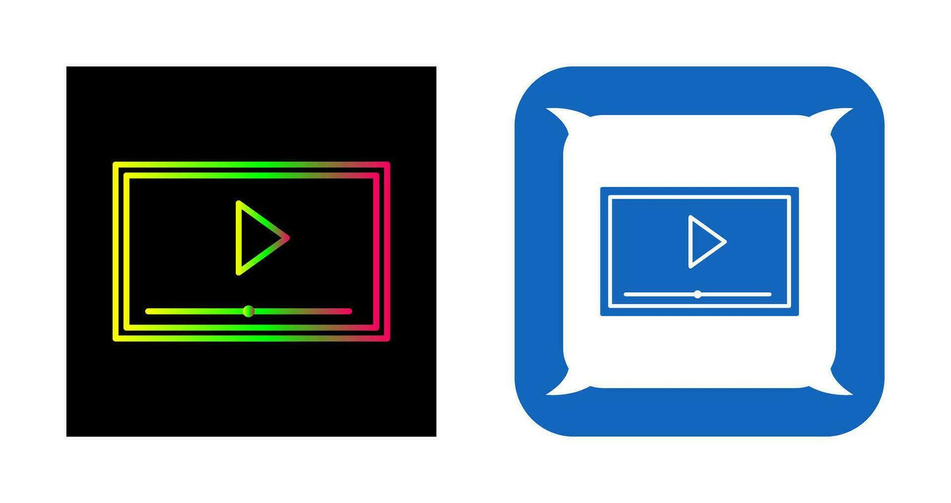 Video Screening Vector Icon