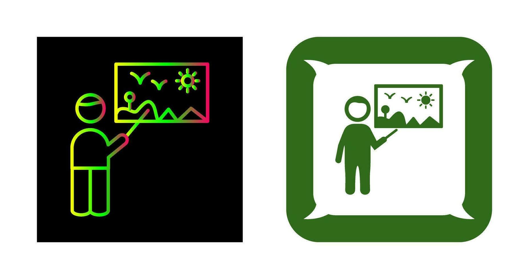 Art Museum Guide Vector Icon