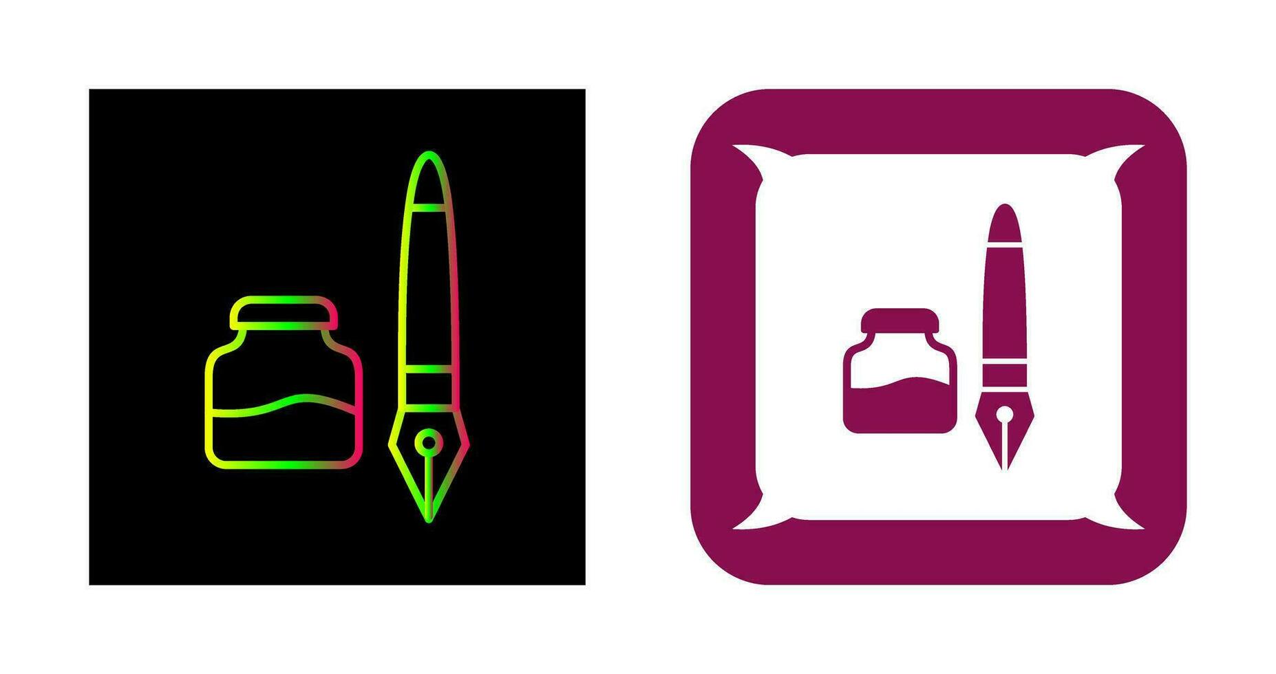 Ink and Pen Vector Icon
