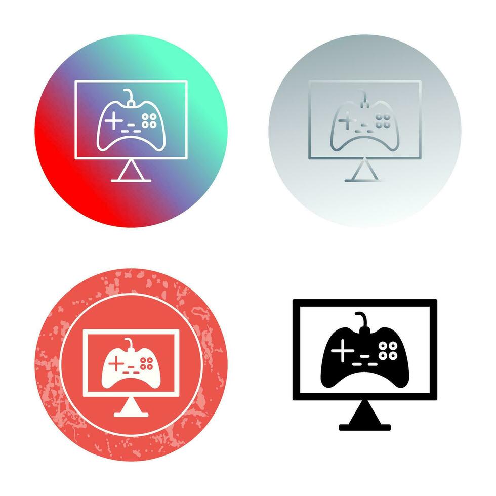 Unique Online Games Vector Icon