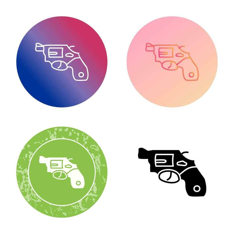 Unique Revolver Vector Icon