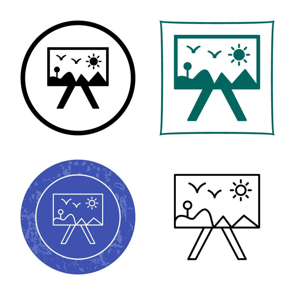 Painting of Canvass Vector Icon